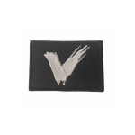 Шеврон V 5*8 вышивка черный